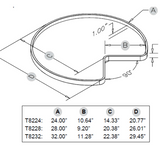 Set of 2 Lazy Susan Pivoting Trays